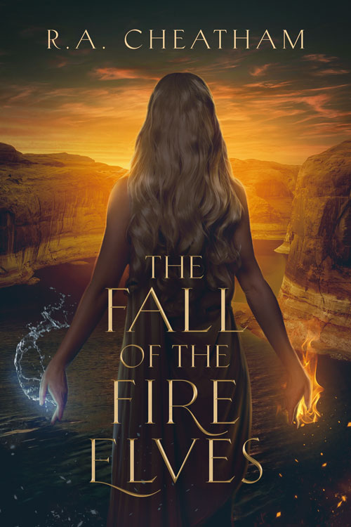 Fantasy Book Cover Design: The Fall of the Fire Elves